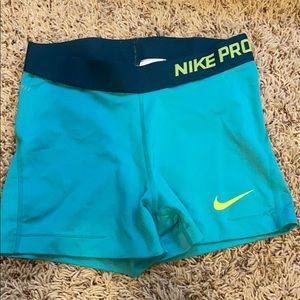 Blue Nike Pro Spandex